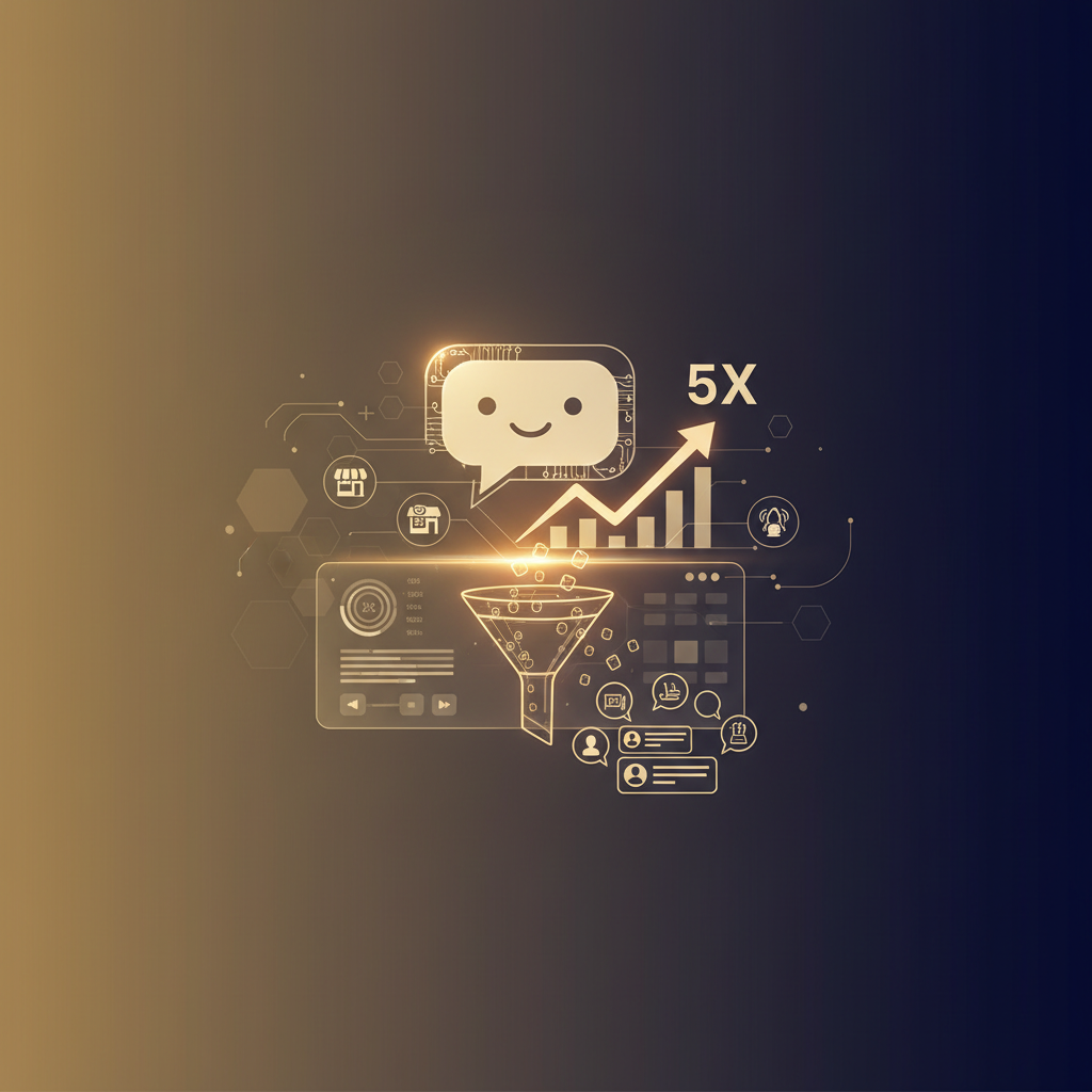 Illustration for the article “AI Chatbots for Local Business: How They Capture 5x More Leads (Real Examples)”