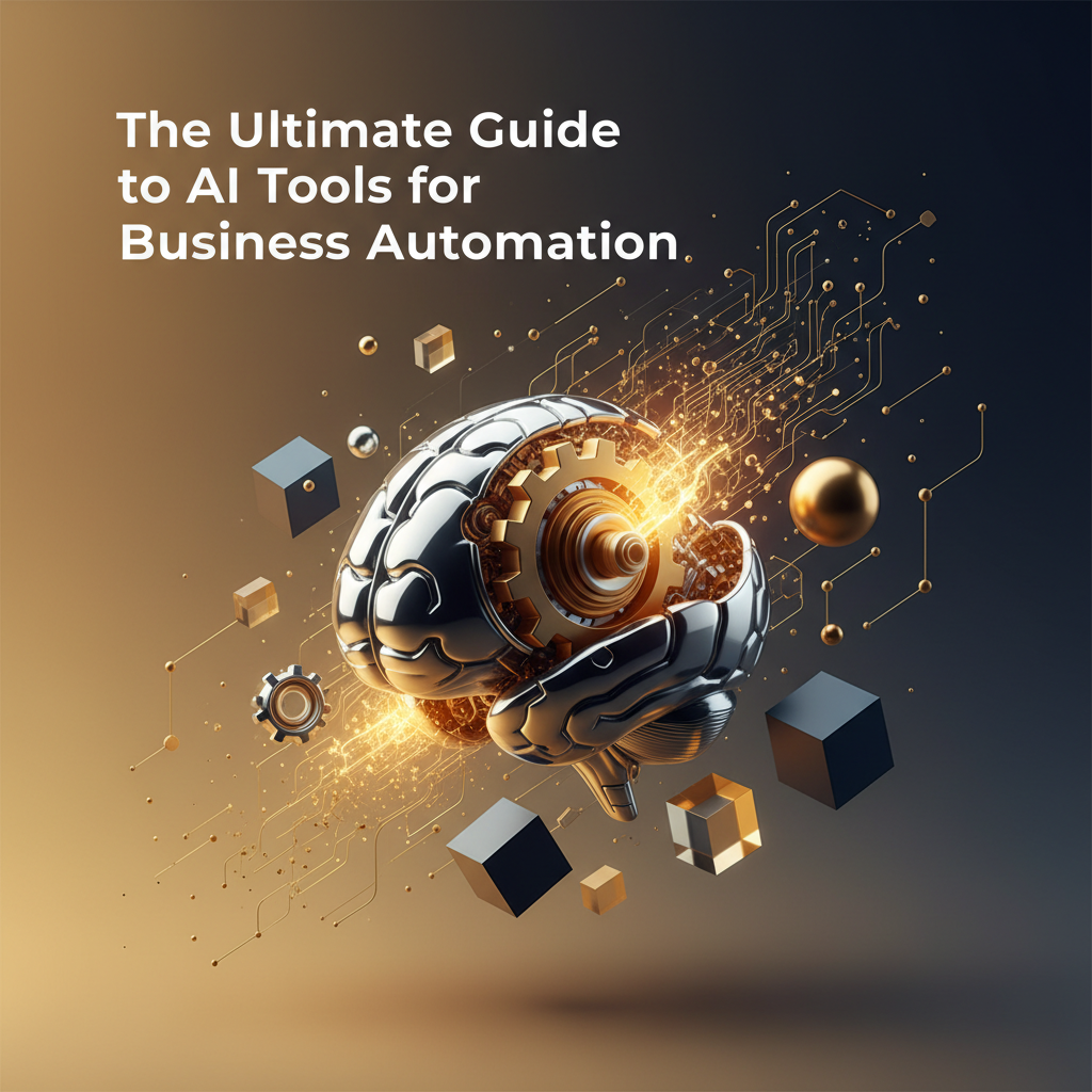 Illustration for the article “The Ultimate Guide to AI Tools for Business Automation”