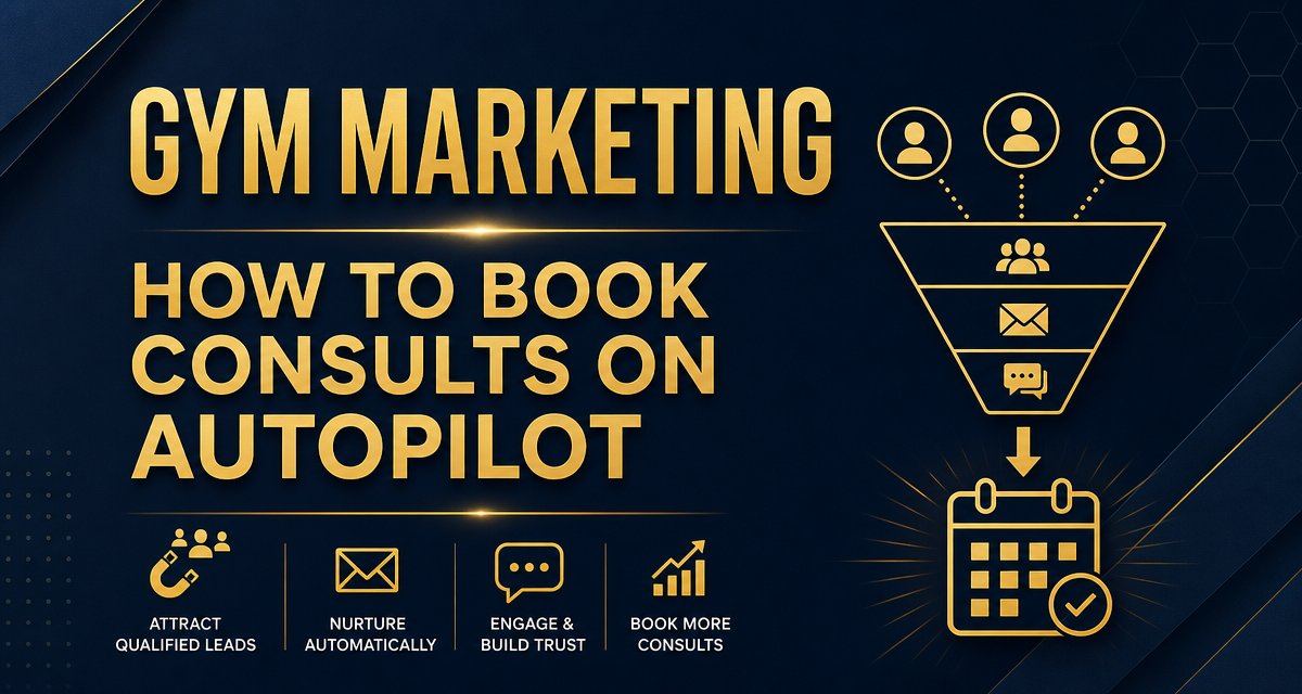 Illustration for the article “Gym Marketing: How to Book Consults on Autopilot”