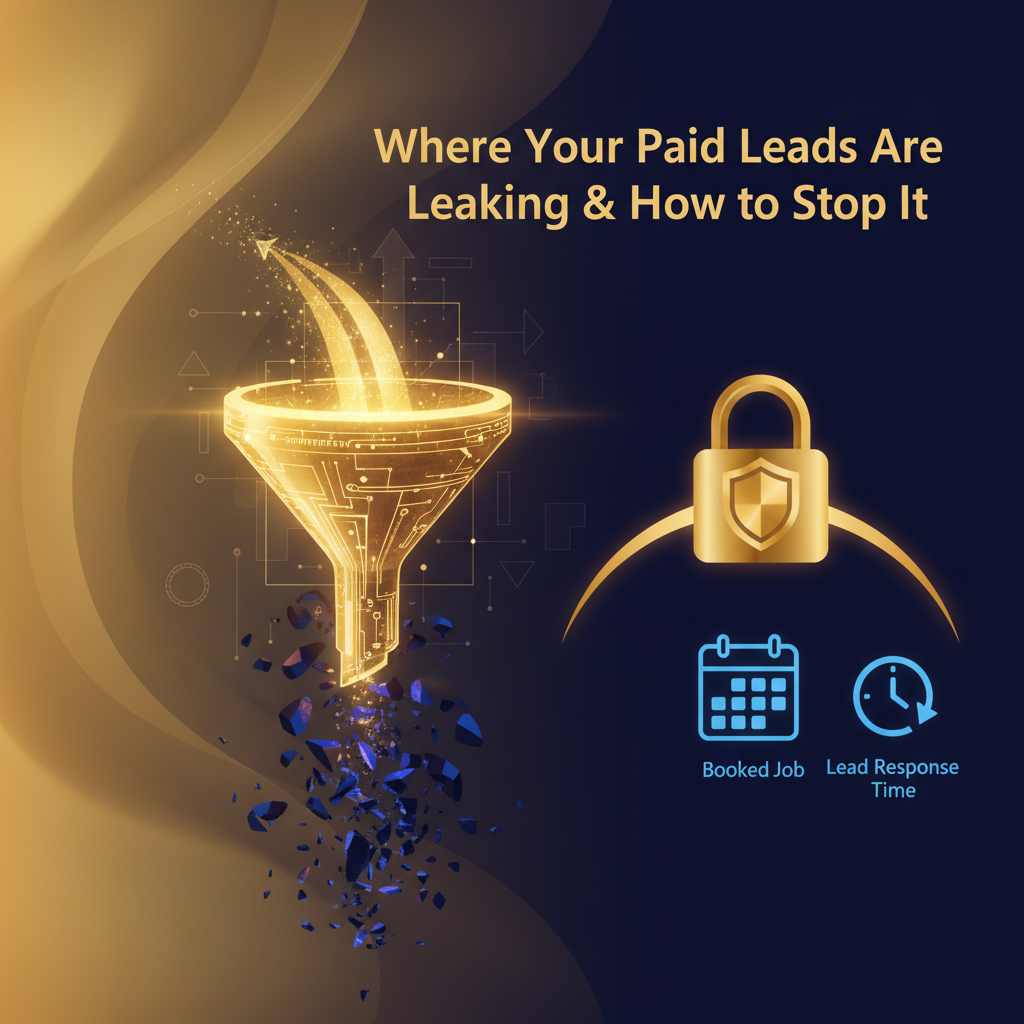 Illustration for the article “Where Your Paid Leads Are Leaking (& How to Stop It)”